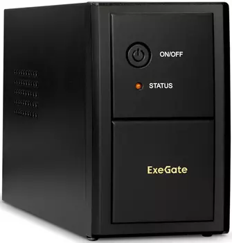 Источник бесперебойного питания Exegate SpecialPro UNB-850.LED.AVR.EURO.RJ.USB EP285541RUS 850VA/480W, LED, AVR, 2 евророзетки, RJ45/11, USB, black