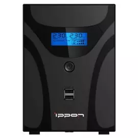 Источник бесперебойного питания Ippon Smart Power Pro II 1200 Euro 1029740 720Вт, 1200ВА, черный