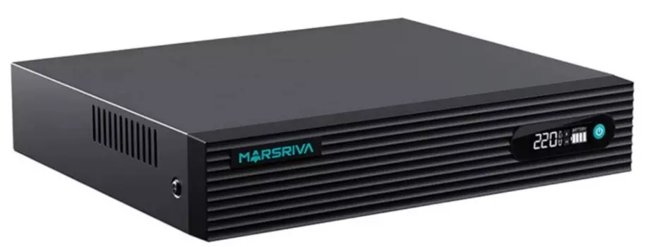 Источник бесперебойного питания Marsriva KP9 Pro мини, 100-240В (AC) Вход; 1*Gigabit PoE, 2*48В/53В, 1*14В/16В/19В/24В, 1*9В/12В, 7*12В, 1*5В (DC) Вых
