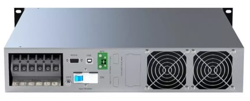 Источник бесперебойного питания Marsriva MR-US10KRT-H Онлайн ИБП Длительного действия 10кВА / 10KВт 192В, 1:1 фаза, без батареи, стоечный