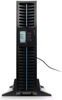 Источник бесперебойного питания SmartWatt UPS DATA PRO IEC 1kVA Онлайн, 1000/900 ВА/Вт, стоечный/напольный, LCD дисплей, управляемые розетки, IEC13 -
