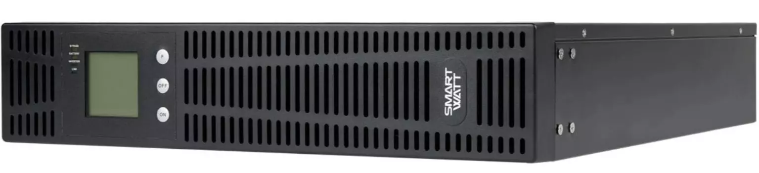 Источник бесперебойного питания SmartWatt UPS SECURE IEC 3kVA онлайн, мощность 3000/2700 ВА/Вт, стоечный/напольный, LCD дисплей, IEC13 - 6 шт., встрое