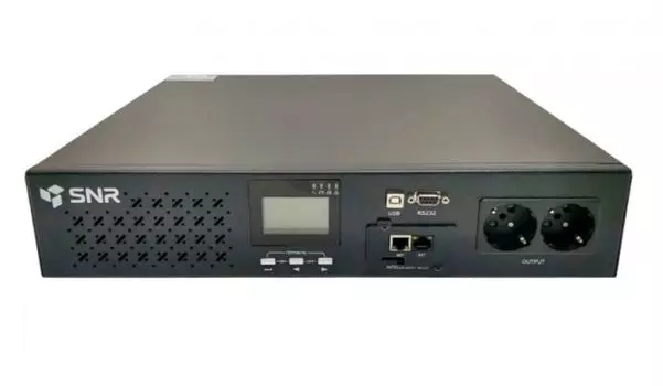 Источник бесперебойного питания SNR SNR-UPS-LIRM-1000-PS-SNMP line-Interactive SNR LIRM 1000ВА/800Вт (PF-0.8), 1ф:1ф (220-240В), 24В (DC) (2x9Ач) (чис