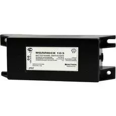 Источник питания Бастион Моллюск 12/3 для установки в кабельный канал, 12В, 3А, защита от перегрузки
