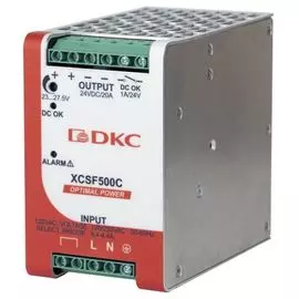 Источник питания DKC XCSF500D однофазный, 500Вт, 10А, 48В, с ORing диодом, "OPTIMAL POWER"