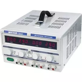 Источник питания линейный МЕГЕОН 32302 трёхканальный