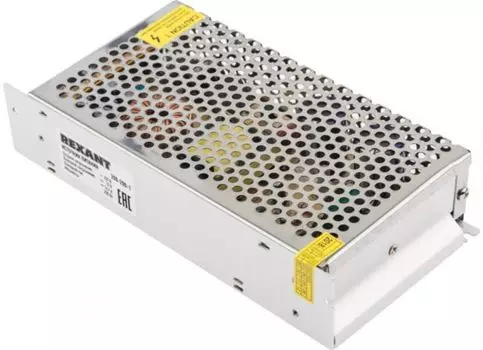 Источник питания Rexant 200-200-1 220V AC/12V DC, 16.7A, 200W с разъёмами под винт, без влагозащиты (IP23)