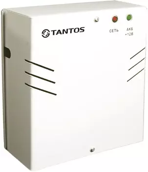 Источник питания Tantos ББП-20 PRO Light резервированный 12В 2А (макс 3.5А) под акб.12В 7Ач, защита от глубокого разряда АКБ, защита от КЗ при работе
