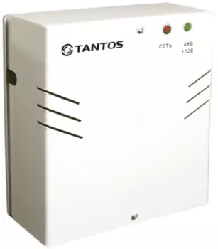 Источник питания Tantos ББП-60 PRO Light резервированный 12В 6А (макс 6.5А) под акб.12В 7Ач