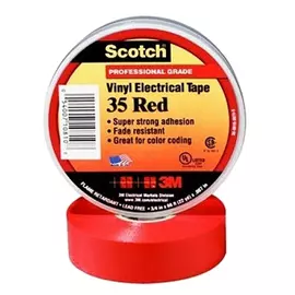 Изолента 3M Scotch 35 7000031668 ПВХ 19x20000мм красный