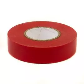 Изолента DKC 2NI16R самозатухающая, красная, 19мм х 25м х 0.15мм, "Quadro"