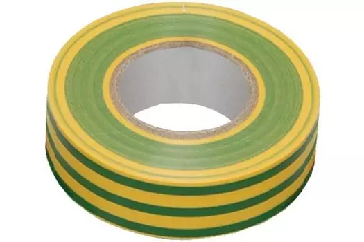 Изолента IEK UIZ-20-10-K52 ПВХ 0.18х19мм желтая/зеленая (рул.20м)