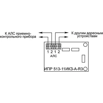 Извещатель Рубеж ИПР 513-11-А-R3 пожарный ручной адресный