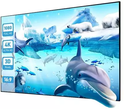Экран Cactus CS-PSALRE-224X127-WM на раме Alr Expert 16:9 настенный натяжной черный