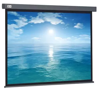Экран Cactus CS-PSW-124X221-BK Wallscreen 16:9 настенно-потолочный рулонный черный