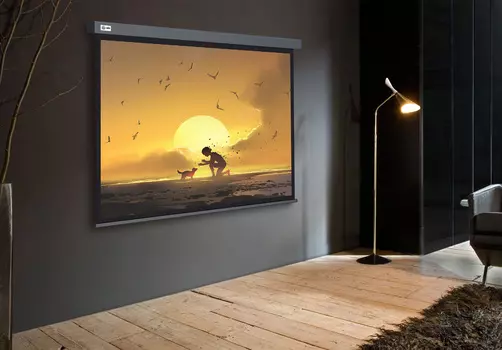 Экран Cactus CS-PSW-124X221-SG 124.5x221см, 16:9 на треноге настенно-потолочный wallscreen серый