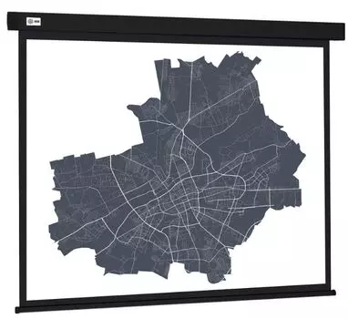 Экран Cactus CS-PSW-152X203-BK Wallscreen 4:3 настенно-потолочный рулонный черный