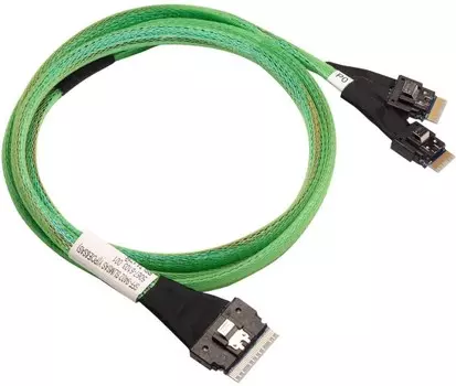 Кабель ACD ACD-60004-ZC (P5010DN10990-1) Slimline SASx8 (SFF8654) -to- 2 Slimline SASx4 (SFF8654)+ SFF9402, 1M