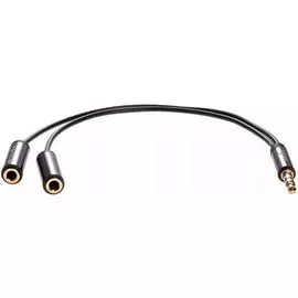 Кабель-адаптер Telecom TAV205M-0.2M 3.5 Jack (M) - 2*3.5 Jack (F), 0.2m