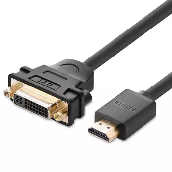 Кабель-адаптер UGREEN 20136_ HDMI Male/DVI Female, 22cm, black