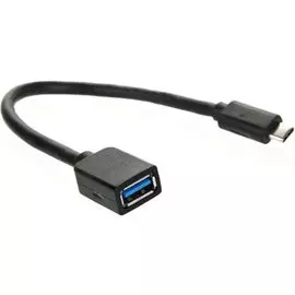 Кабель-адаптер VCOM CU409 USB 3.1 Type-C (m)- USB 3.0 Af, OTG, 1.5A, 5.0Gbps, 0,2м