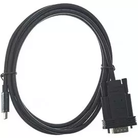 Кабель-адаптер VCOM CU421C-1.8M USB 3.1 Type-C (m)-VGA(M) 1080/60Hz, 1.8м