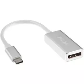Кабель-адаптер VCOM CU422M USB 3.1 Type-C (m)-DP (f) 3840x2160/60Hz, 10Gbps, aluminum shell, 0,15м