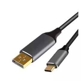 Кабель-адаптер VCOM CU422MC-1.8M USB 3.1 Type-C(m) --> DP(m) 4K@60Hz, 1.8m, Aluminium Shell