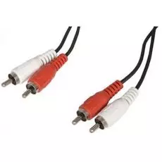 Кабель акустический Buro BAAC024-3 2хRCA – 2xRCA, 3 м, черный