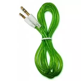 Кабель акустический CBR Shine green, 3.5 jack CB 10, 1,5 м