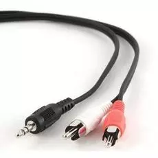 Кабель акустический Gembird CCA-458 стереоджек 3.5 мм/2 тюльпана, 1.5 м