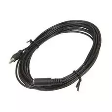 Кабель акустический HAMA H-30448 00030448 Jack 3.5 (m)/Jack 3.5 (f) 2.5м, черный (823486)