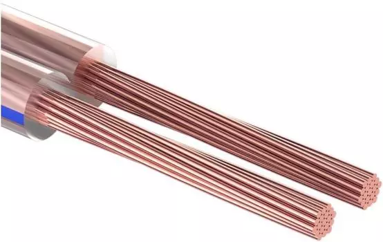 Кабель акустический Rexant 01-6203-3-20 2х0,50 мм, прозрачный BLUELINE, мини-бухта 20 м