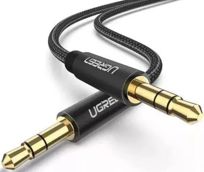 Кабель акустический UGREEN AV112 50361_ Jack 3.5mm - Jack 3.5mm, 1м, черный