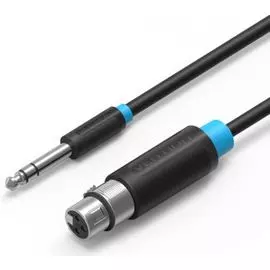 Кабель акустический Vention BBEBI Jack 6.5 M/XLR F, 3 м