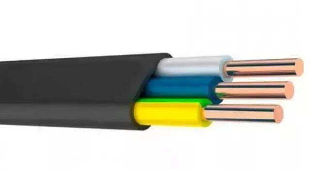 Кабель АЛЬФАКАБЕЛЬ ВВГнг(А)-LS 3х1.5-0.660 плоский однопроволочный ТРТС (100м)