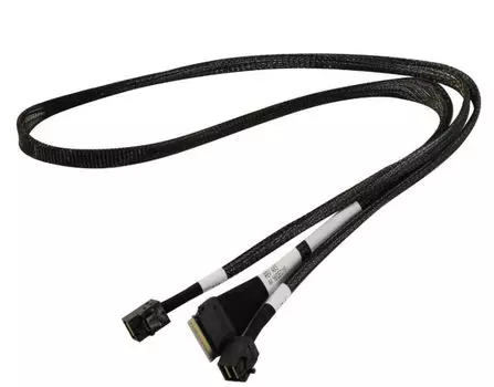 Кабель Amphenol 05-60003-00AF Slimline SASx8 (SFF8654) -to- 2 SAS HD x4 (SFF8643) 0,8M (аналог 05-60003-00)