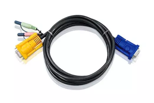 Кабель Aten 2L-5203A KVM с интерфейсами передачи звука, VGA (3м)