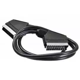 Кабель аудио Buro BSC001-B-1 SCART (m)/SCART (m), 1м. черный