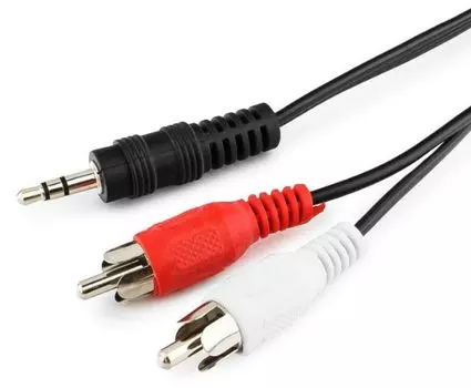 Кабель аудио Cablexpert CCA-458-20M-N Jack 3.5(M)/2xRCA, 20м, черный, пакет
