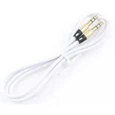 Кабель аудио Cablexpert CCAB-01-35MM-1MW 3.5 джек (M)/3.5 джек (M), белый. 1м, блистер