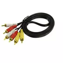 Кабель аудио Exegate EX-CCV-539-1.5 EX284947RUS 3xRCA M/3xRCA M, 1,5м