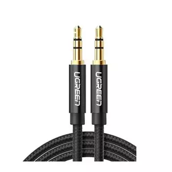 Кабель аудио UGREEN AV112 3.5mm Male To Male Angled Cable угловой. Длина: 2м. Цвет: черный