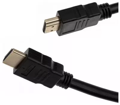 Кабель аудио-видео Cactus CS-HDMI.1.4-1 HDMI(m)/HDMI(m), 1м, позолоченные контакты, черный