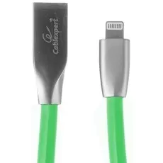 Кабель Cablexpert CC-G-APUSB01Gn-1M для Apple, AM/Lightning, серия Gold, длина 1м, зеленый, блистер