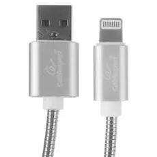 Кабель Cablexpert CC-G-APUSB02S-0.5M для Apple, AM/Lightning, серия Gold, длина 0.5м, серебро, блистер