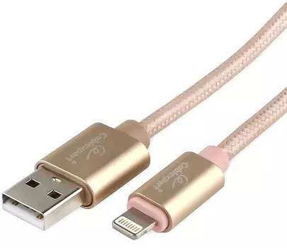 Кабель Cablexpert CC-U-APUSB02Gd-3M для Apple, AM/Lightning, серия Ultra, длина 3м, золотой, блистер
