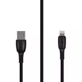 Кабель Carmega CAR-C-AL1M-BK USB Type-А/Lightning 8-pin, 1м, чёрный