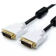 Кабель DVI Atcom AT9149 5.0м, DVI-D Dual link, 24 pin, 2 феррита, пакет