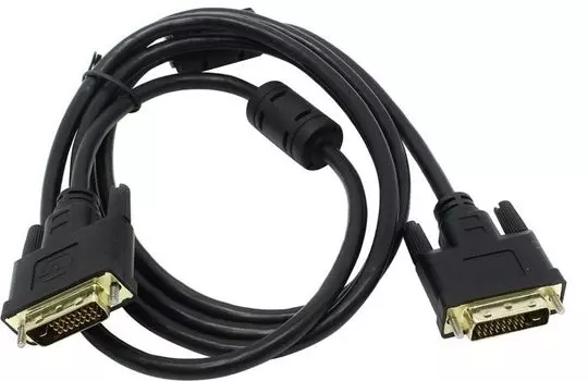 Кабель DVI Exegate EX-CC-DVI2F-3.0 EX191095RUS dual link, 25M/25M, 3м, 2 фильтра, позолоченные контакты